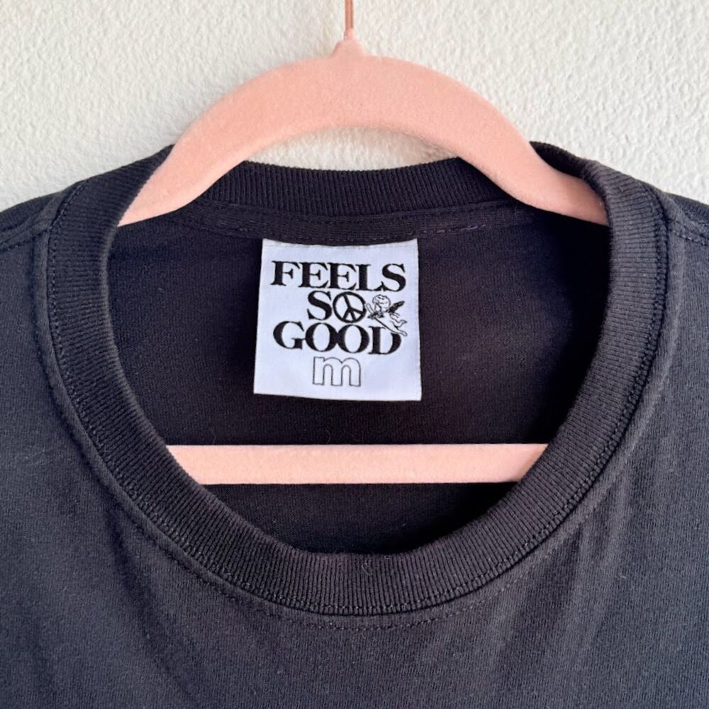 Feels So Good Graphic Print Sacred Heart Milagro Tee Shirt in Black size M - Picture 5 of 10